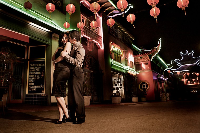 China town engagement photogrpaher, los angeles engagement location